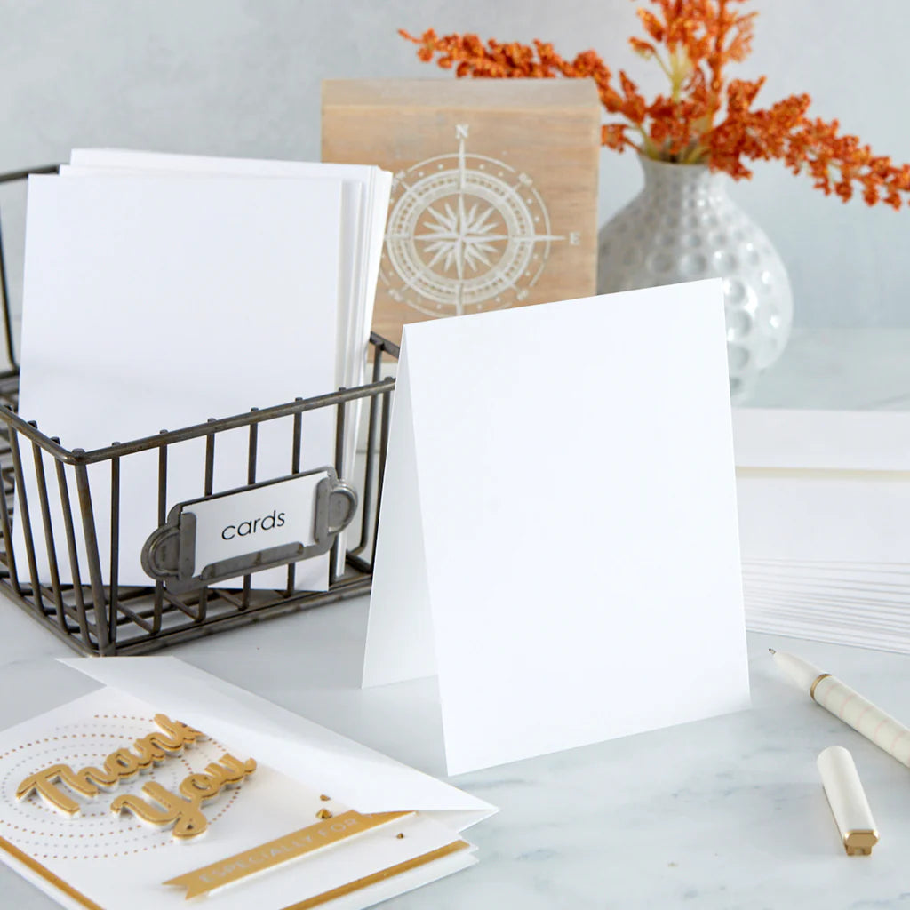 Spellbinders
A2 WHITE CARD BASES - TOP FOLD - 25 PACK