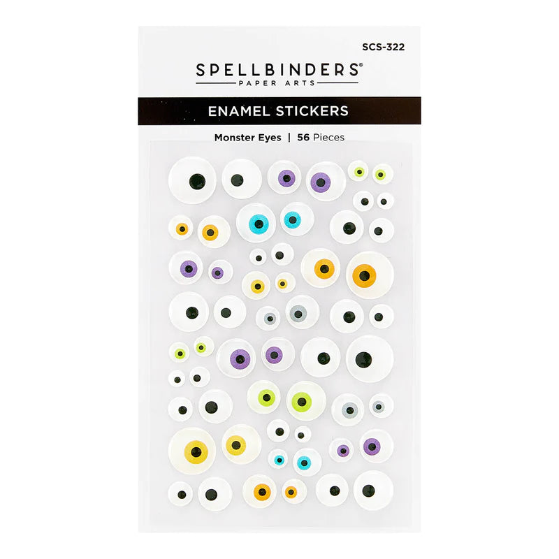 MONSTER EYES ENAMEL STICKERS FROM THE MONSTER BIRTHDAY COLLECTION