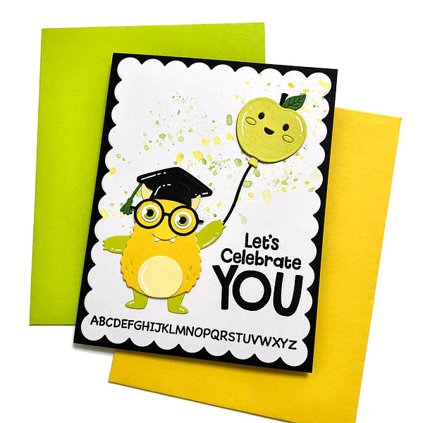 SMART GLASSES ETCHED DIES FROM THE MONSTER BIRTHDAY COLLECTION