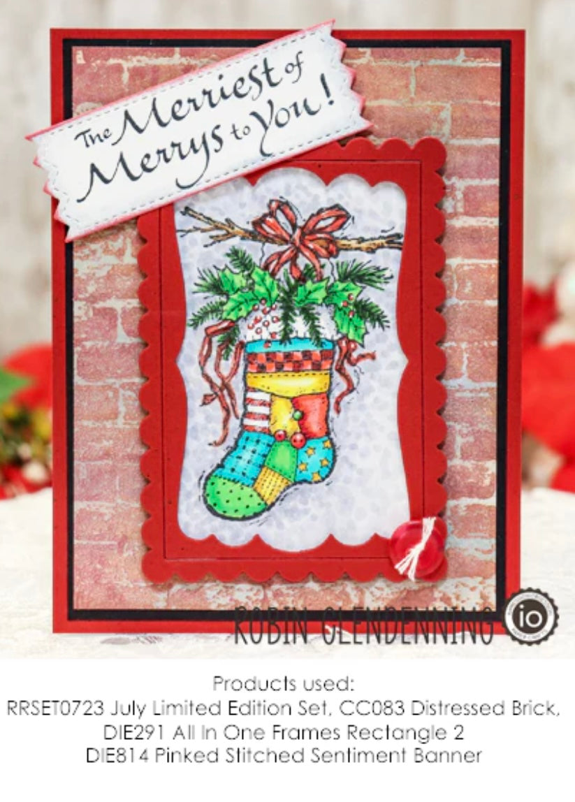 Limited Edition Christmas Season's Wonders - Red Rubber Stamp Set by Impression Obsession - JULY 2023