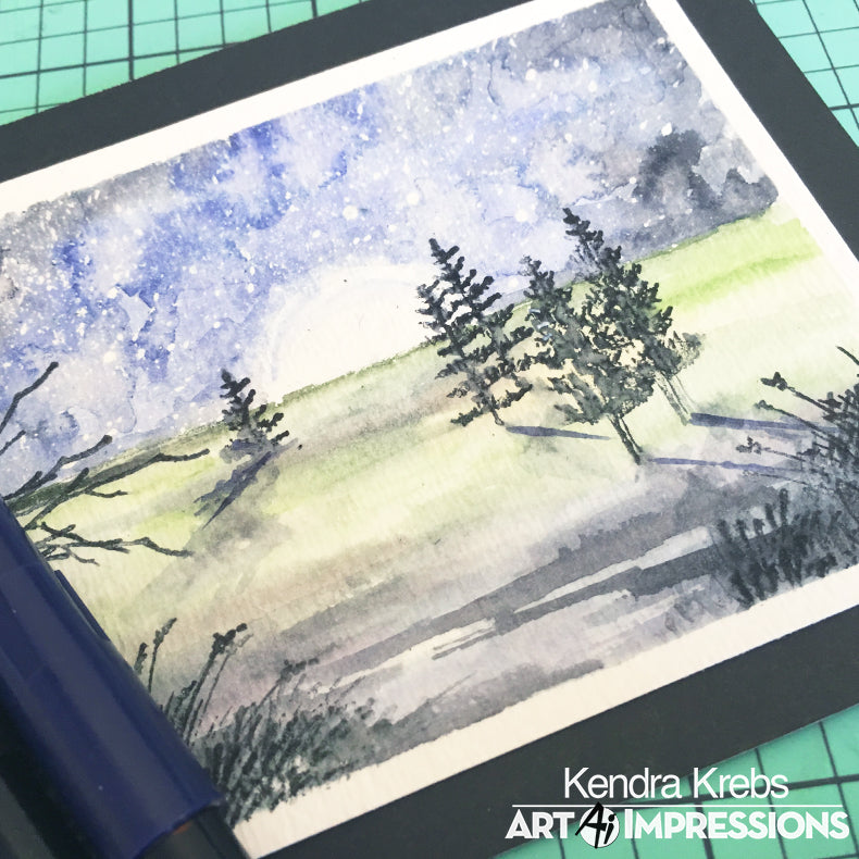 Watercolor Tree Set 1 by Art Impressions