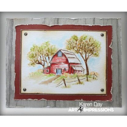 Old Barn Mini Stamp Set by Art Impressions