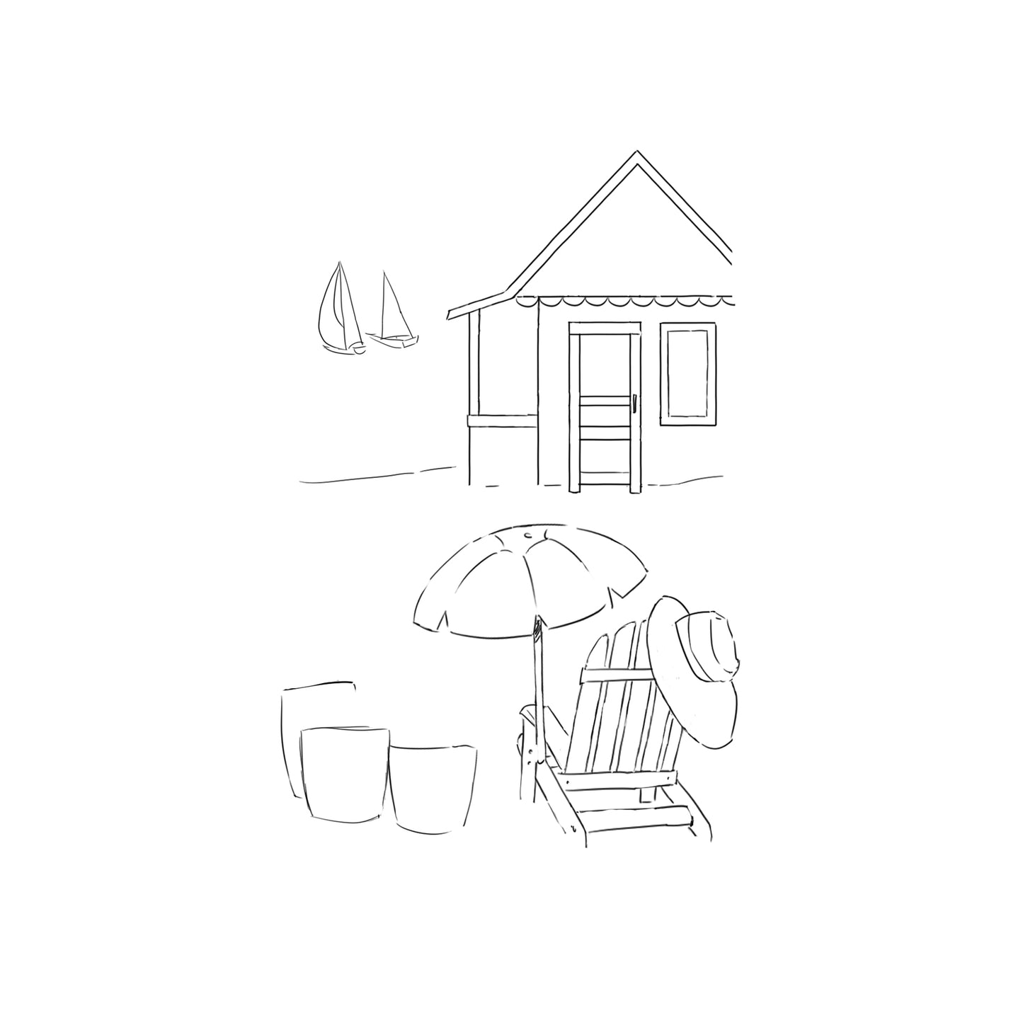 SF Beach Cabin by Art Impressions