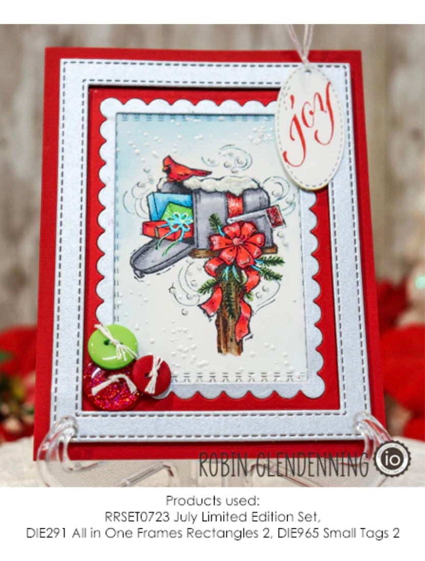 Limited Edition Christmas Season's Wonders - Red Rubber Stamp Set by Impression Obsession - JULY 2023