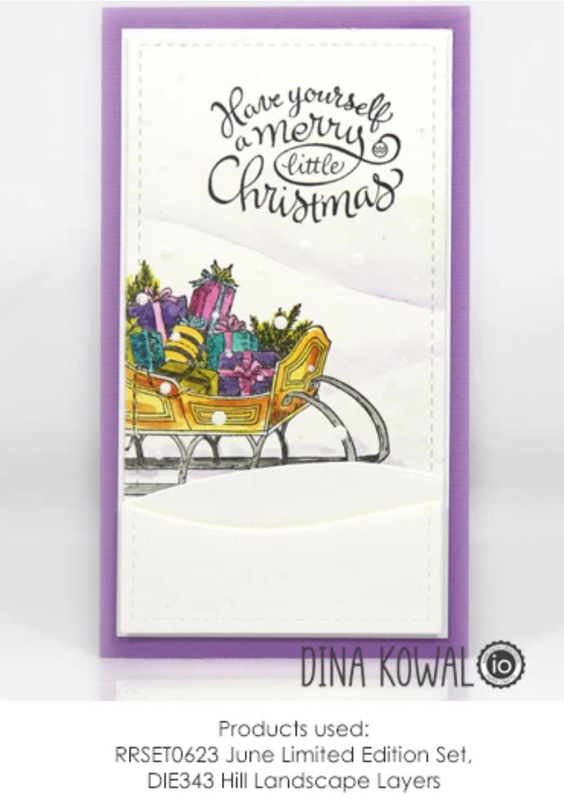 Limited Edition Christmas Santa Red Rubber Stamp Set by Impression Obsession - JUNE 2023