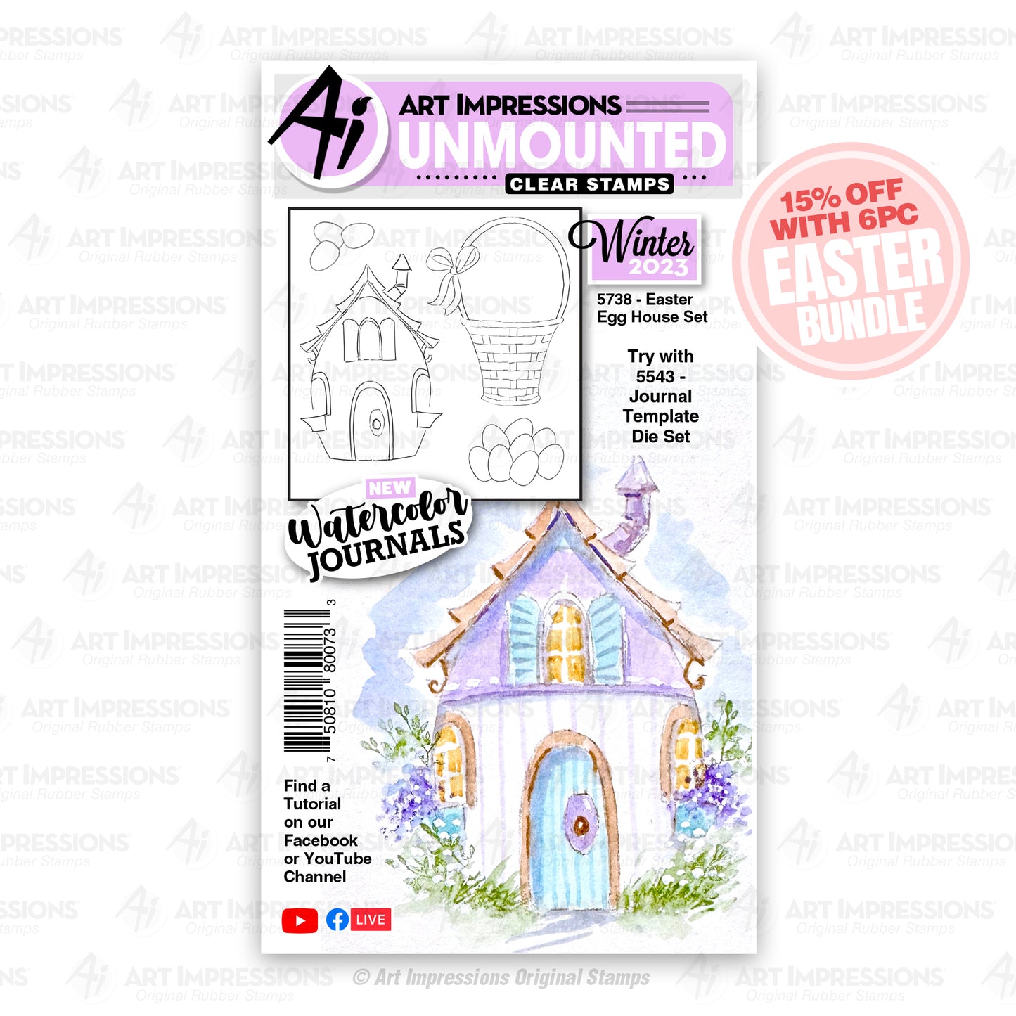 Easter Egg House Set by Art Impressions