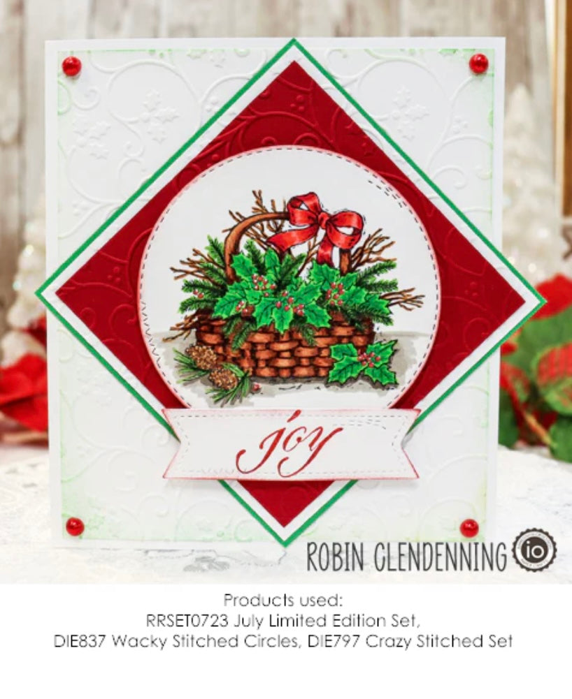 Limited Edition Christmas Season's Wonders - Red Rubber Stamp Set by Impression Obsession - JULY 2023