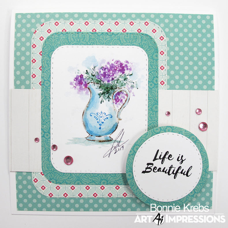 Watercolor Sentiment Set 2 by Art Impressions