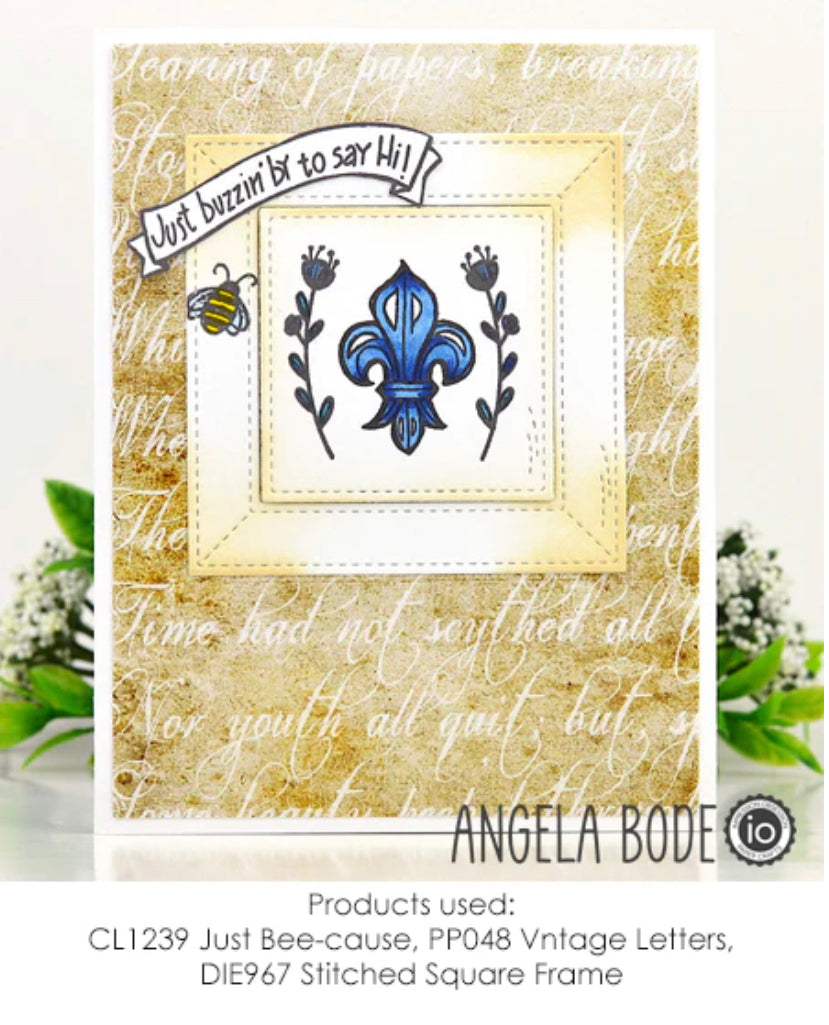 Vintage Letters Paper Pad by Impression Obsession