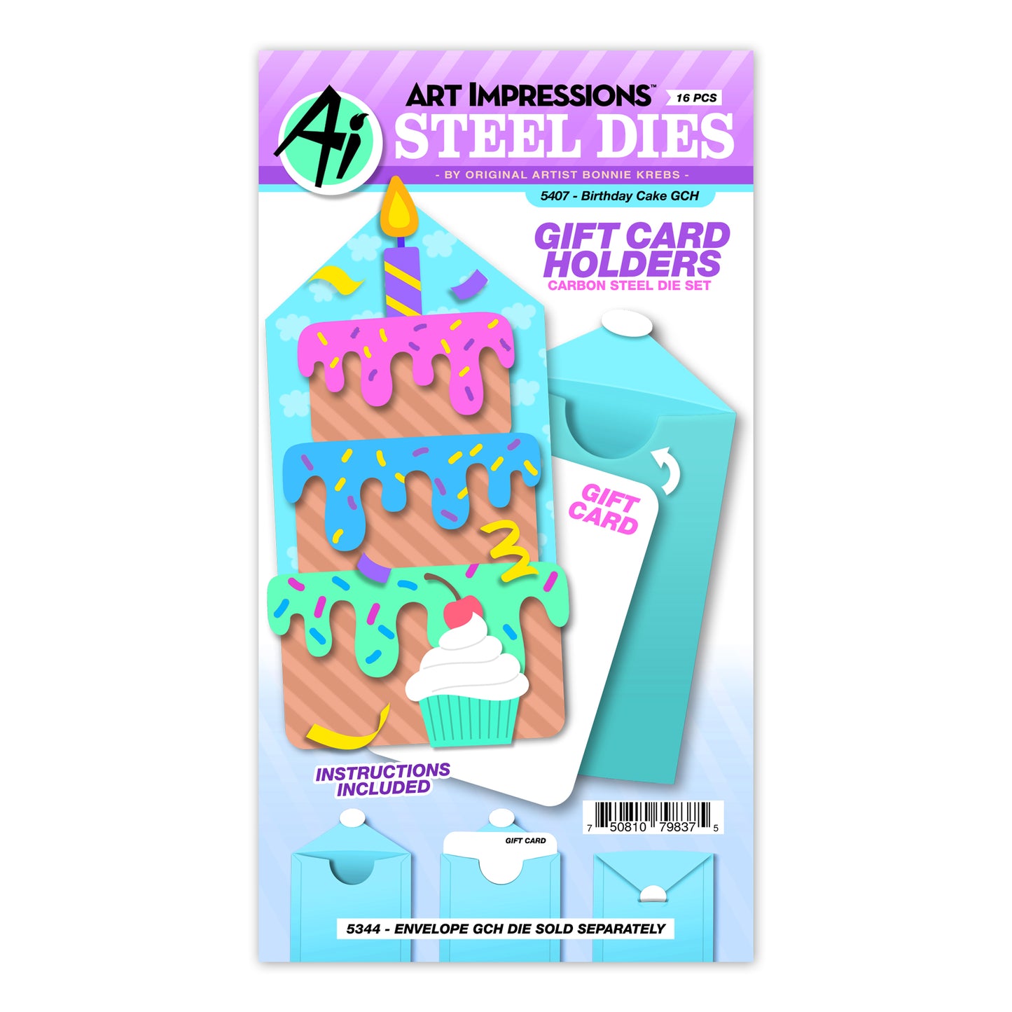 Birthday Cake Gift Card Holder Add-On by Art Impressions