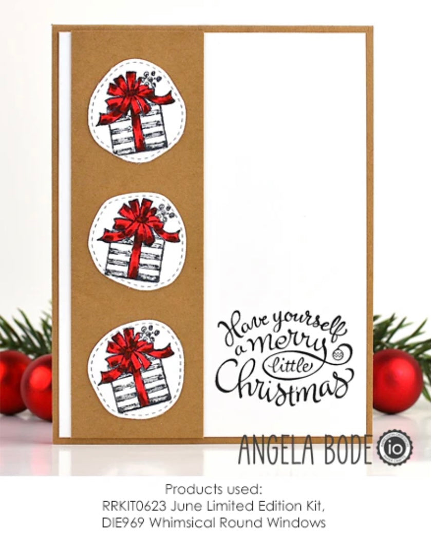 Limited Edition Christmas Santa Red Rubber Stamp Set by Impression Obsession - JUNE 2023