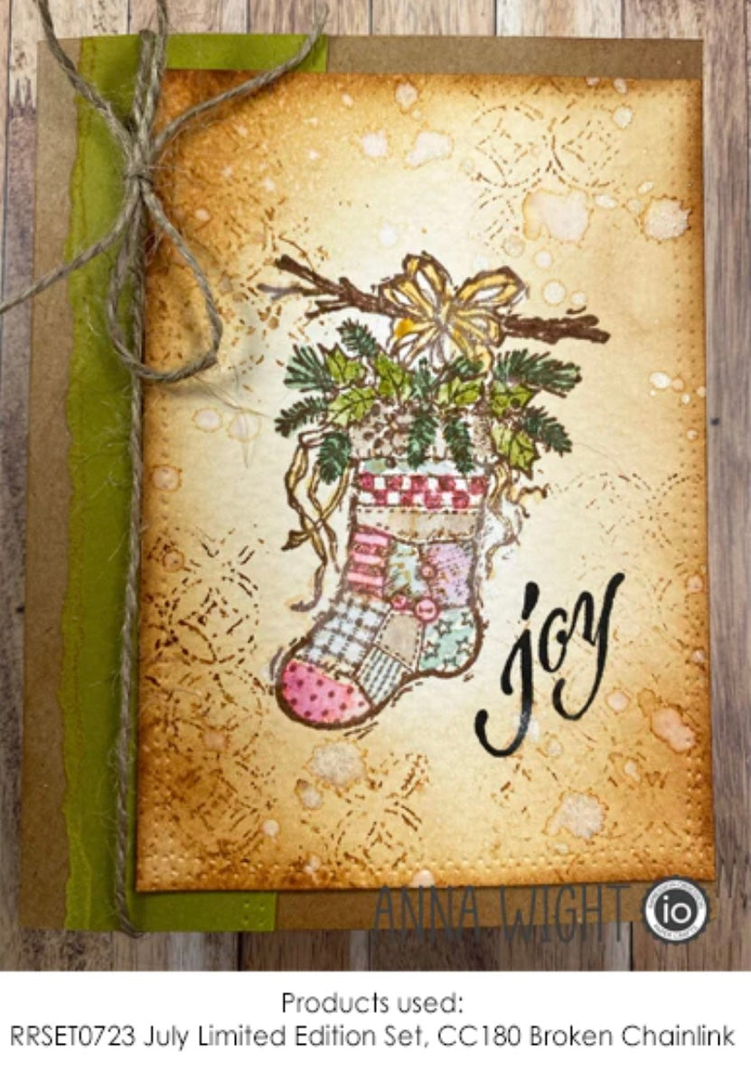 Limited Edition Christmas Season's Wonders - Red Rubber Stamp Set by Impression Obsession - JULY 2023