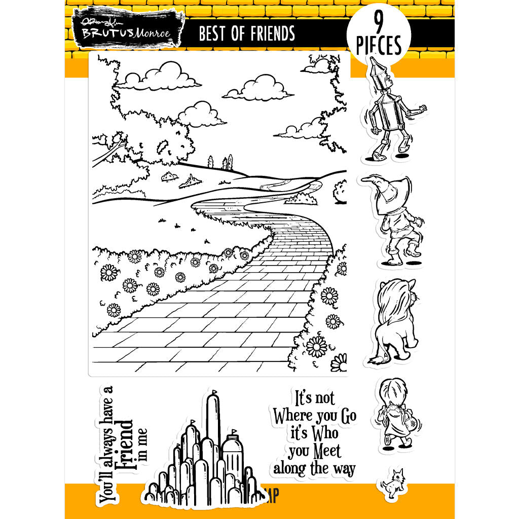 Best of Friends 6x8 Stamp Set by Brutus Monroe