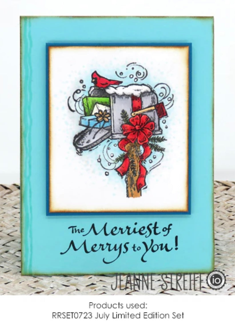 Limited Edition Christmas Season's Wonders - Red Rubber Stamp Set by Impression Obsession - JULY 2023