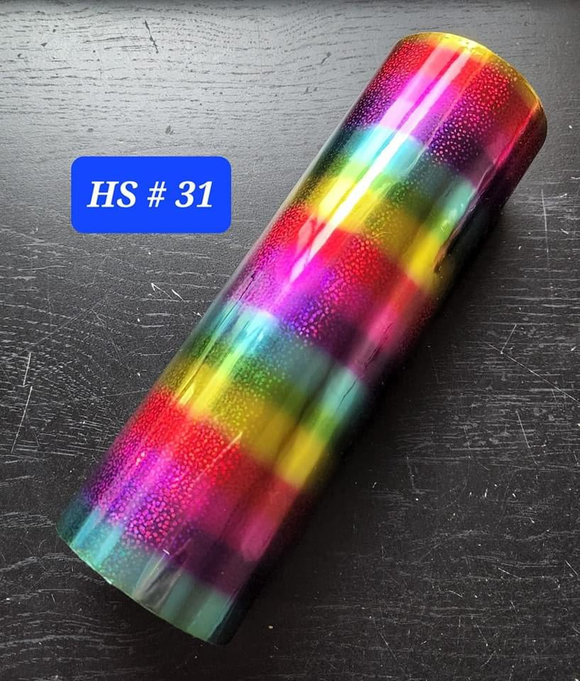 Holographic Rainbow Hot Foil