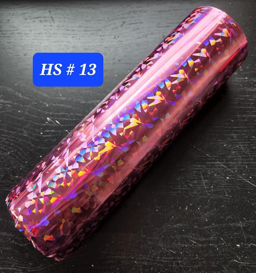 Holographic Red Starburst Hot Foil