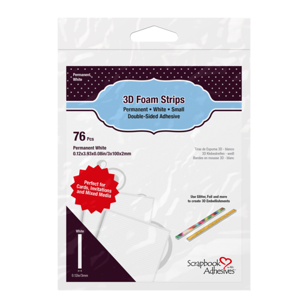 3D Foam Strips - White