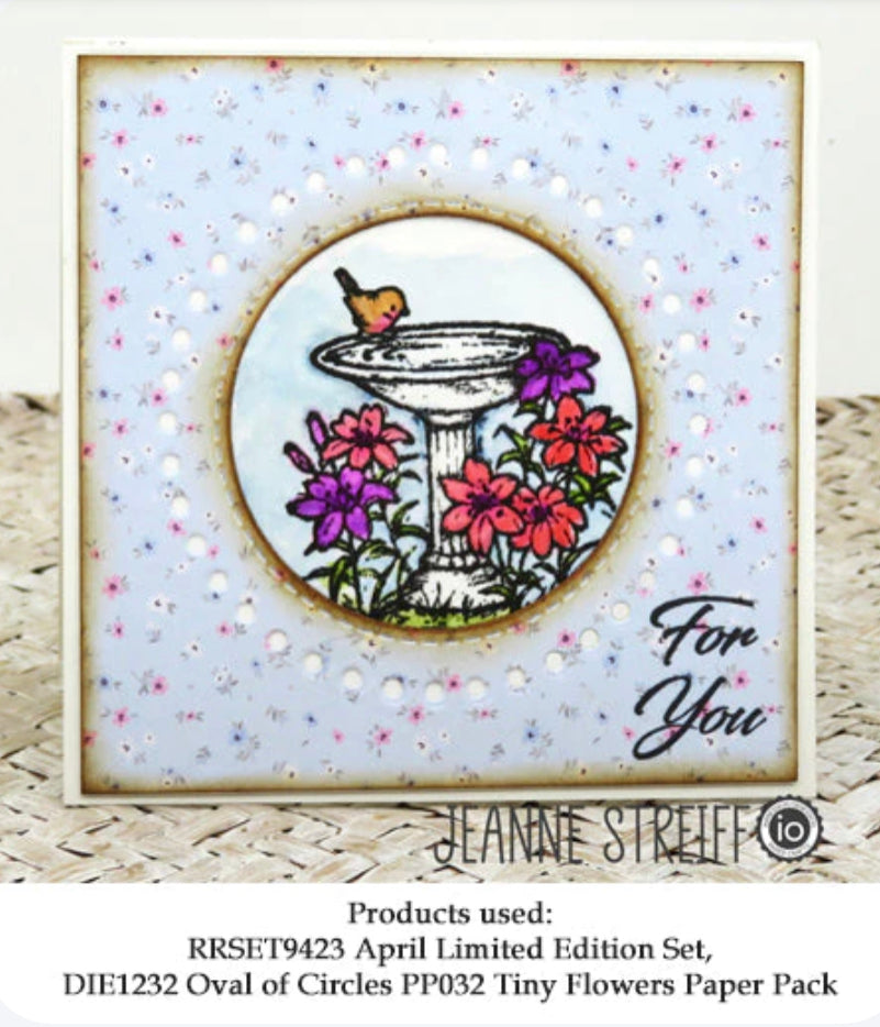 Limited Edition - Garden - Red Rubber Stamp Set by Impression Obsession - APRIL 2023