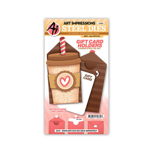 Java Gift Card Set Add-On by Art Impressions - Steel Dies