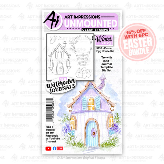 Easter Egg House Set by Art Impressions