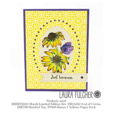 Limited Edition - Spring Flowers & Butterflies - Red Rubber Stamp Set by Impression Obsession - MARCH 2023