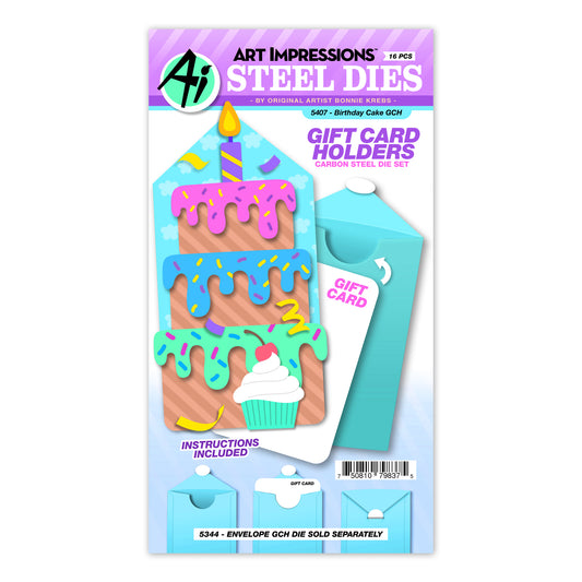 Birthday Cake Gift Card Holder Add-On by Art Impressions