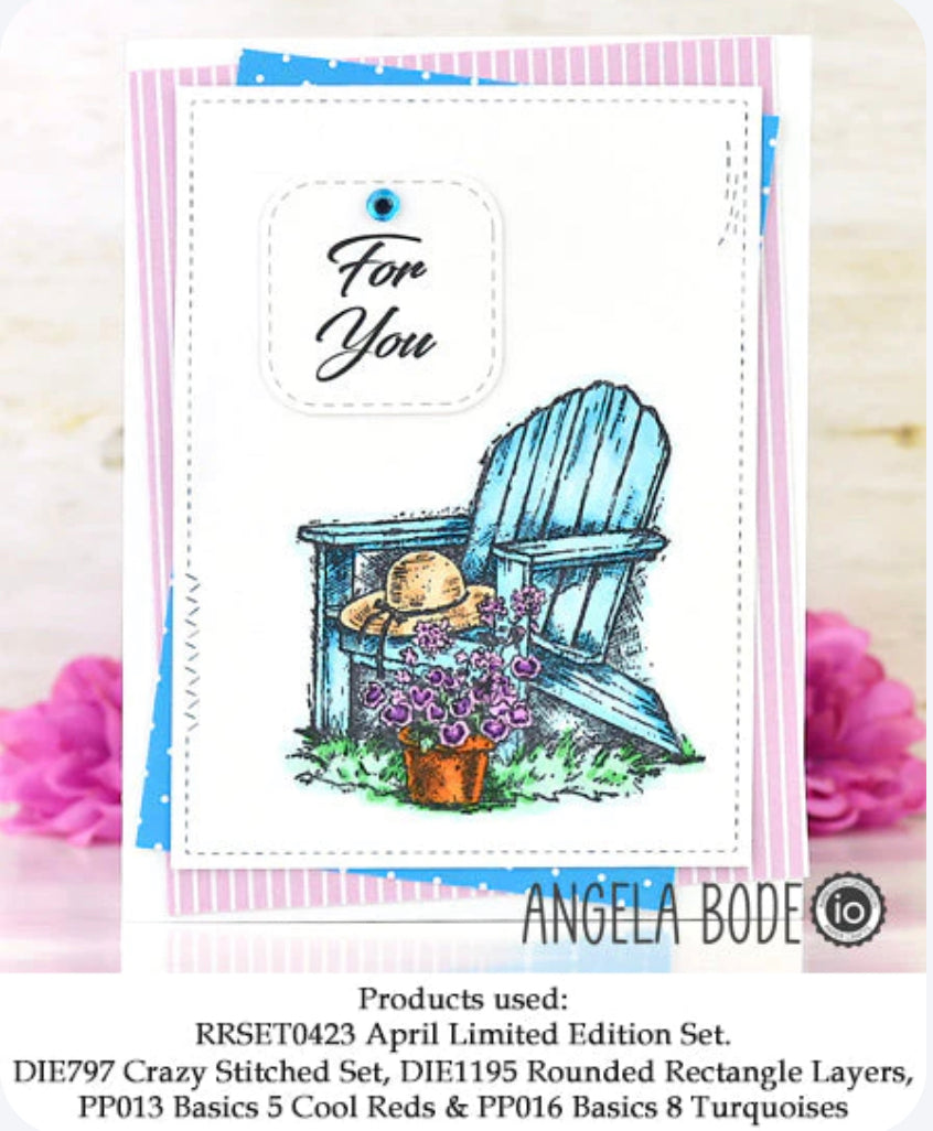 Limited Edition - Garden - Red Rubber Stamp Set by Impression Obsession - APRIL 2023