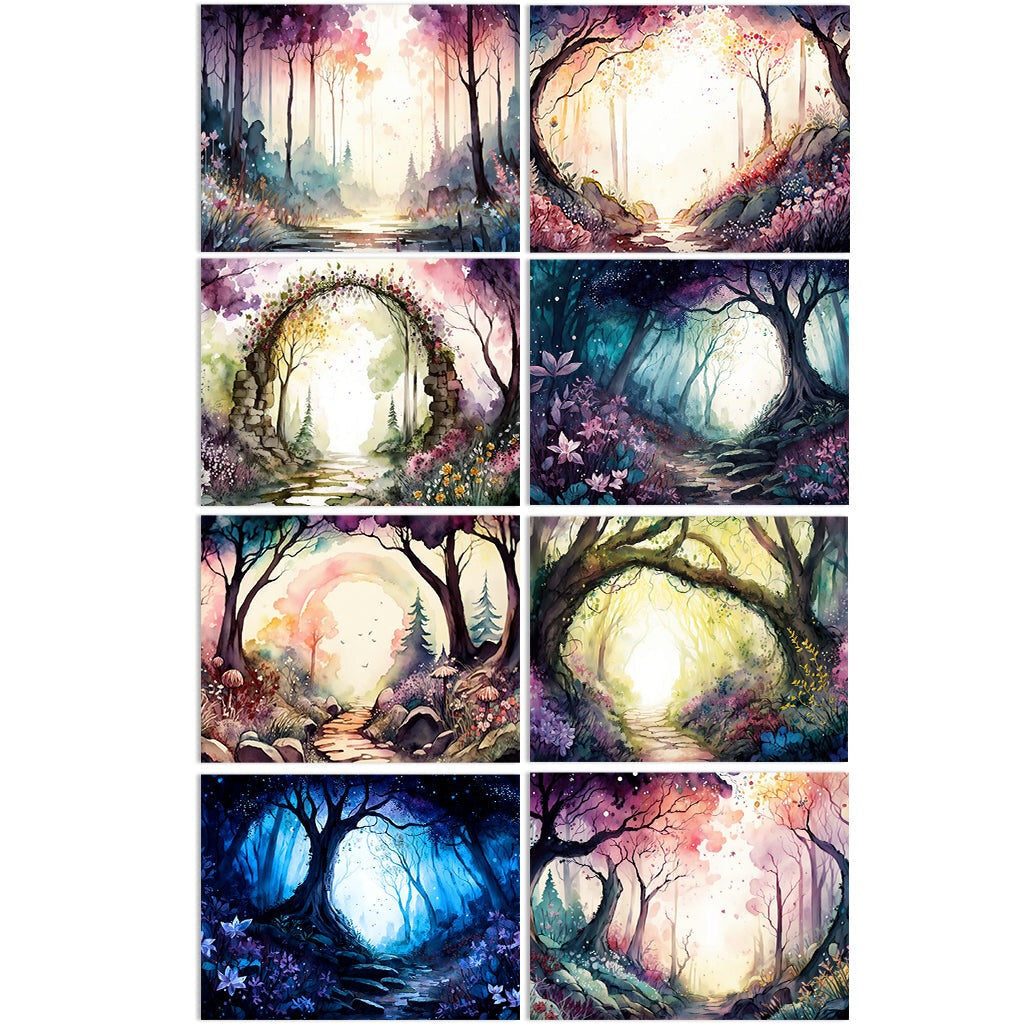 Fantastic Forest Full Color Card Panels by Brutus Monroe